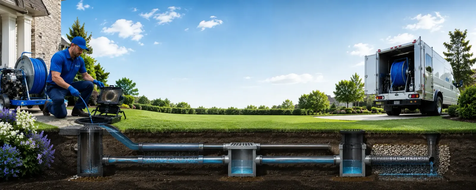 Outdoor drain cleaning information for Swedesburg, IA